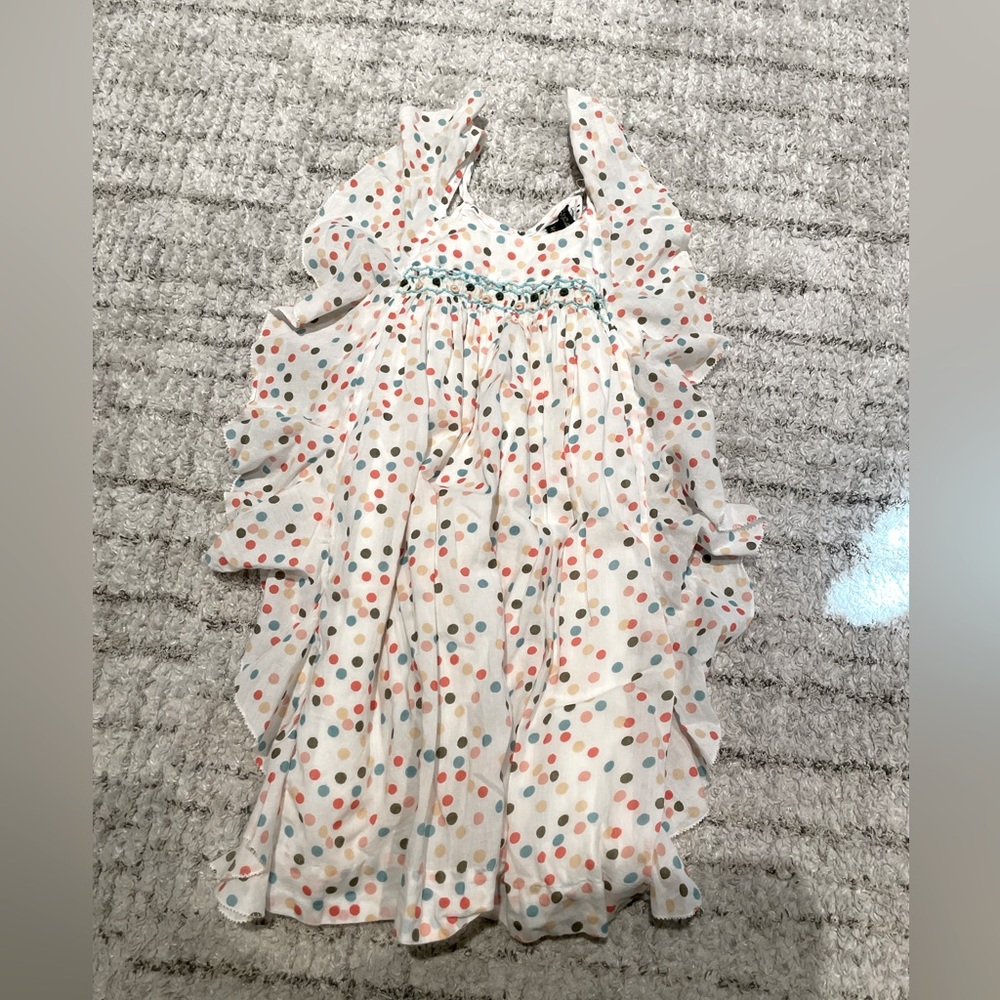 Velveteen smocked dress size 5